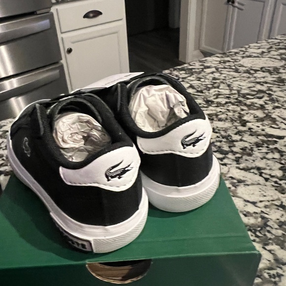 Toddler Lacoste Black Shoes size 6 Powercourt - Picture 4 of 6